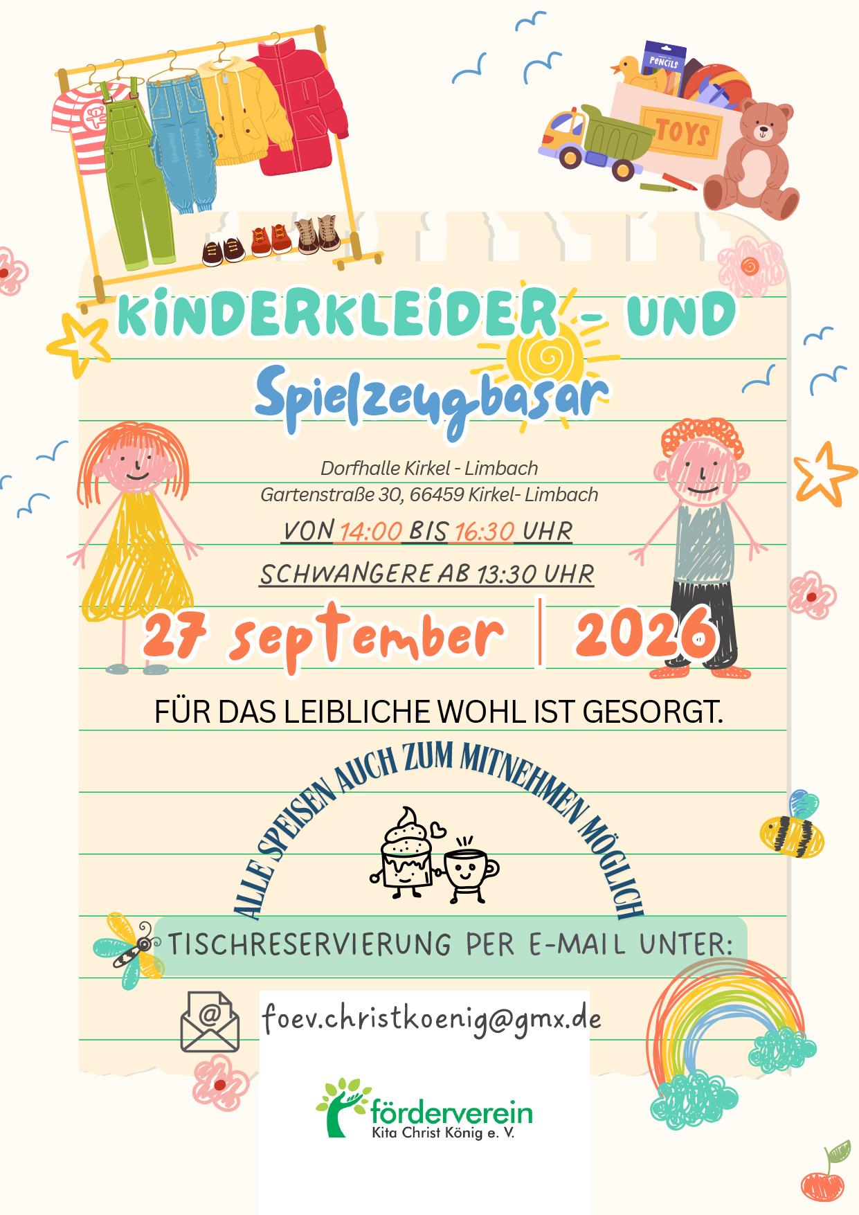 Colorful Illustrative Children’s Day Flyer Plakat Christ König